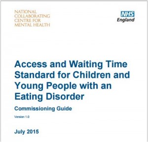 Norme d'accès et de temps d'attente pour les enfants et les jeunes souffrant de troubles alimentaires. Guide de mise en service. Juillet 2015 NHS England